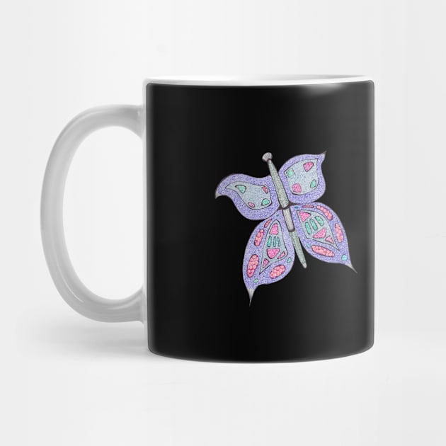 Butterfly Spiral Design by Rebecca Abraxas - Brilliant Possibili Tees